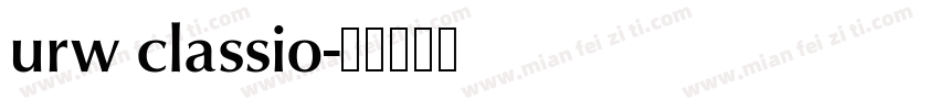 urw classio字体转换